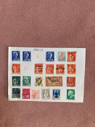 Francobolli usati di varie nazioni