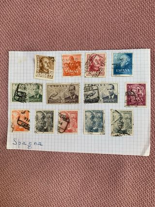 Francobolli usati di varie nazioni