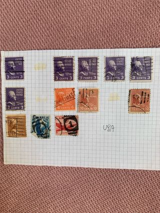 Francobolli usati di varie nazioni