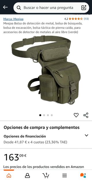 Pernera táctica multibolsillo impermeable.