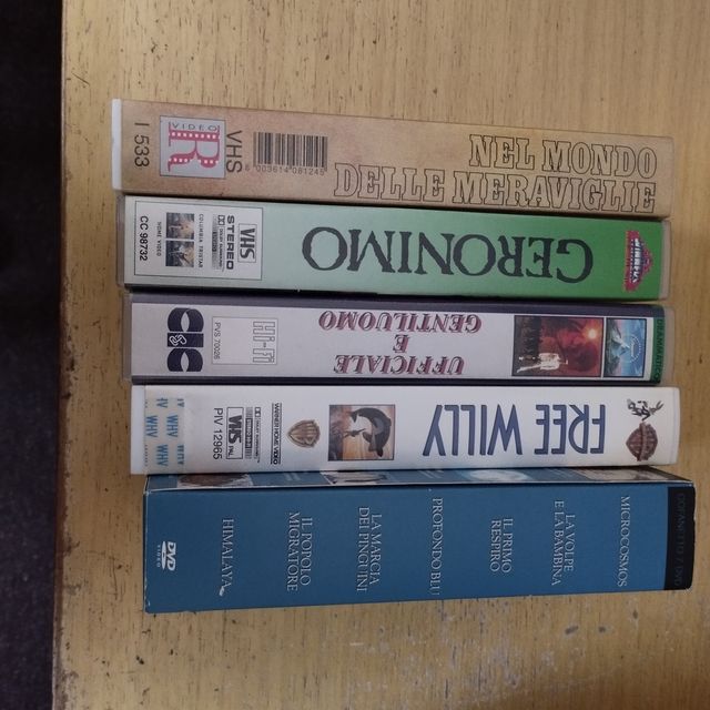 Cassette VHS Film famosi