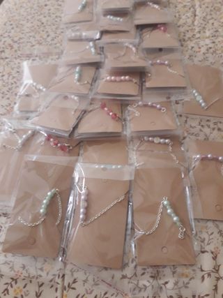 Lote 27 pulseras acero inoxidable 