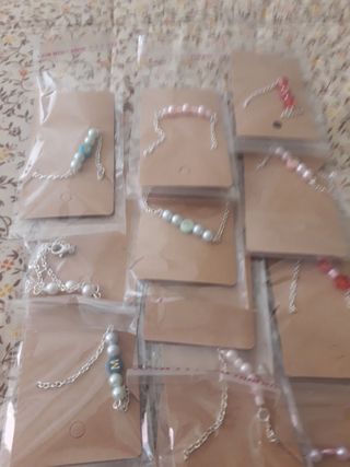 Lote 27 pulseras acero inoxidable 