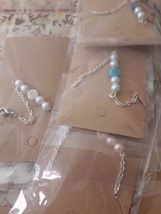 Lote 27 pulseras acero inoxidable 