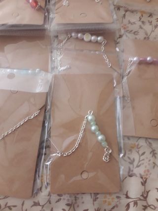 Lote 27 pulseras acero inoxidable 