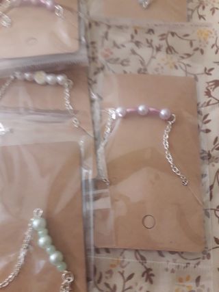 Lote 27 pulseras acero inoxidable 