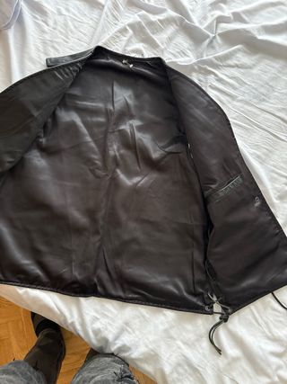 Chaleco cuero moto