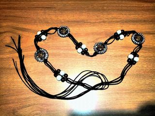 Cintura Gioiello *lacci neri con charms* NUOVA