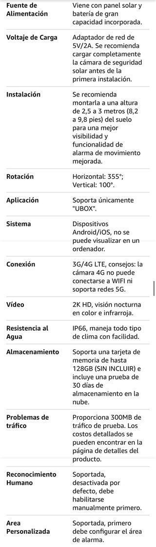 4G LTE Camara Vigilancia Exterior conPanelSolar