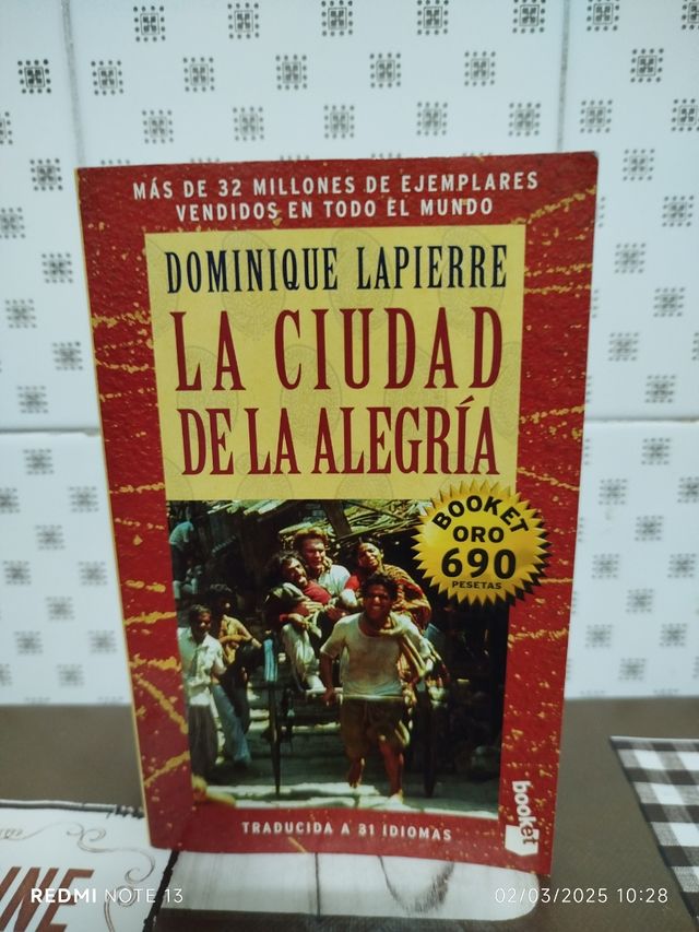 Libro la ciudad de la alegría Dominique lapierre