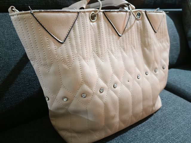 Borsa beige a spalla