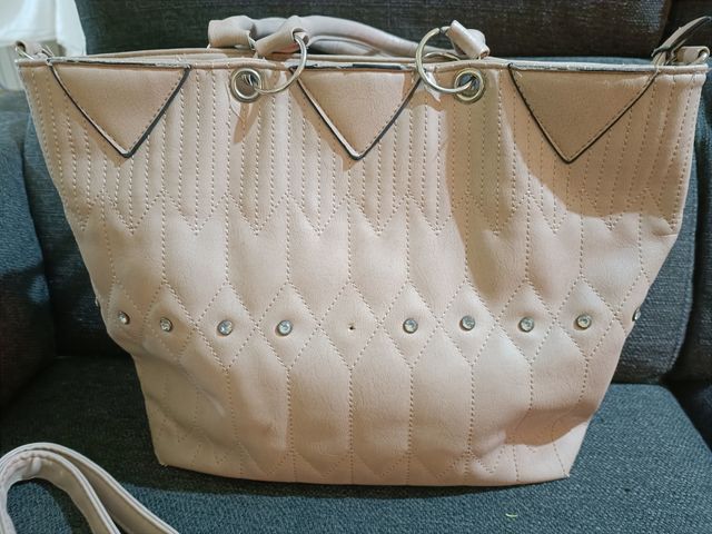 Borsa beige a spalla