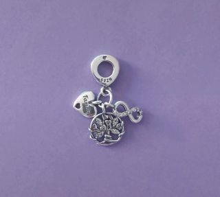 Charm de plata triple infinito familia