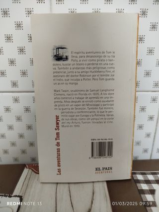 Libro las aventuras de tom sawyer