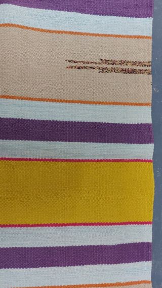 Alfombra jarapa pie cama nueva