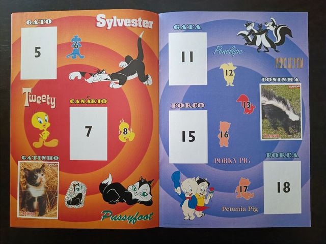 Caderneta looney tunes bollycao