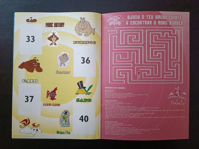Caderneta looney tunes bollycao