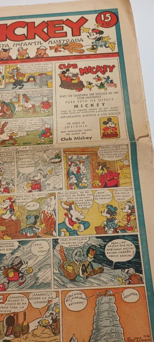 Antigua revista infantil Micky.1935
