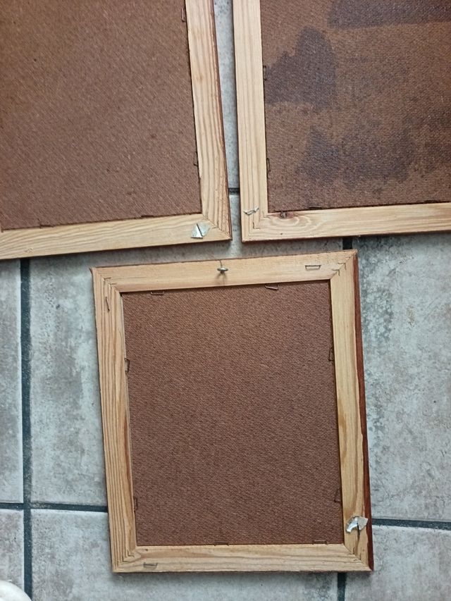 Conjunto de três pinturas da Disney