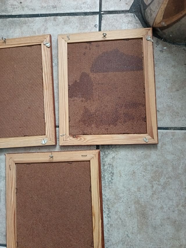 Conjunto de três pinturas da Disney