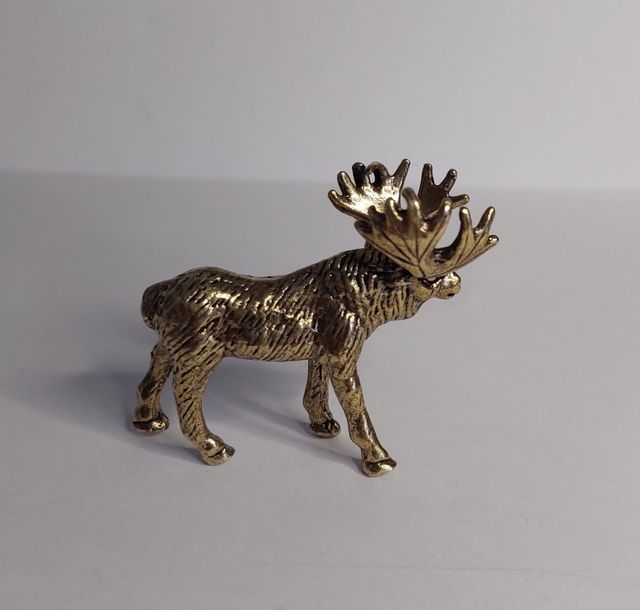 Figurina in ottone Alces