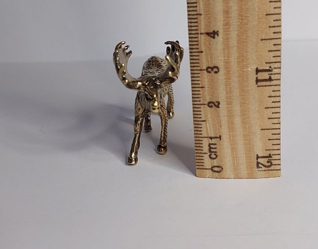 Figurina in ottone Alces