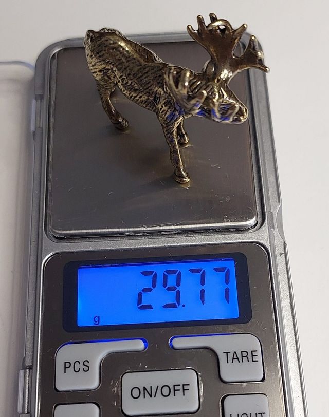 Figurina in ottone Alces