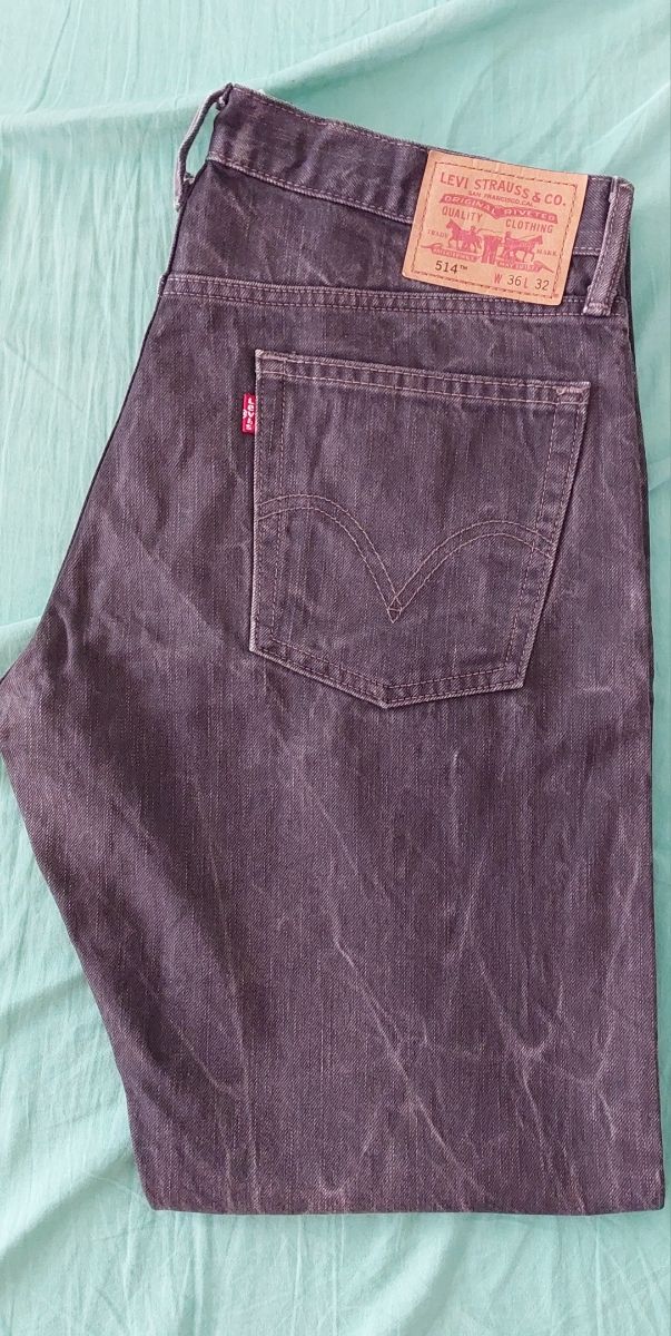 Jeans Levi's 514 Black W36 L32 Slim Straight