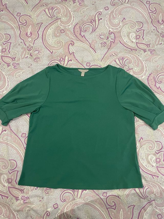Camiseta verde turquesa