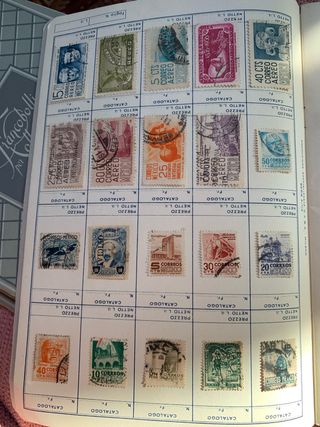 Francobolli usati del Guatemala e Messico