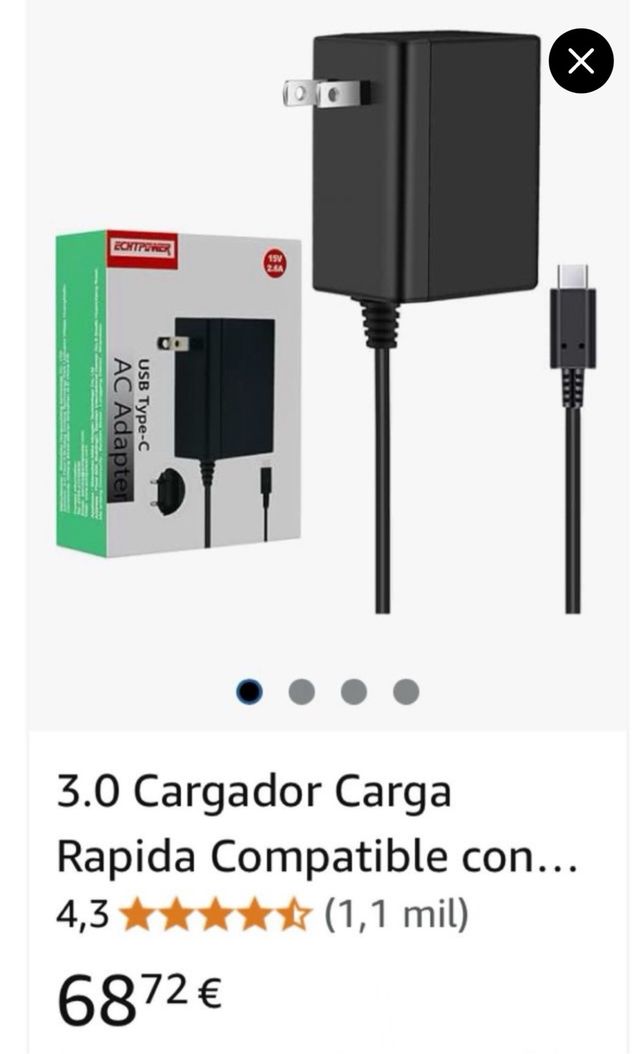 Cargador Carga Rapida Compatible con Phone 160