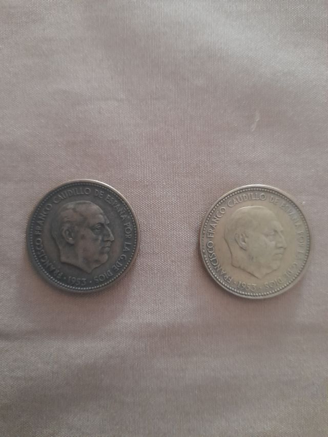 Monedas de 2,50 Pstas de Franco