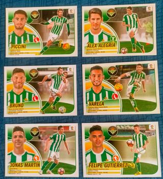 Cromos Betis Liga Santander 2016-17