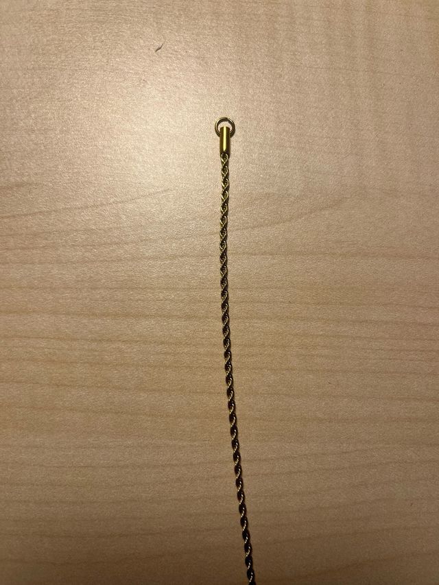 Cadena de acero inoxidable color oro