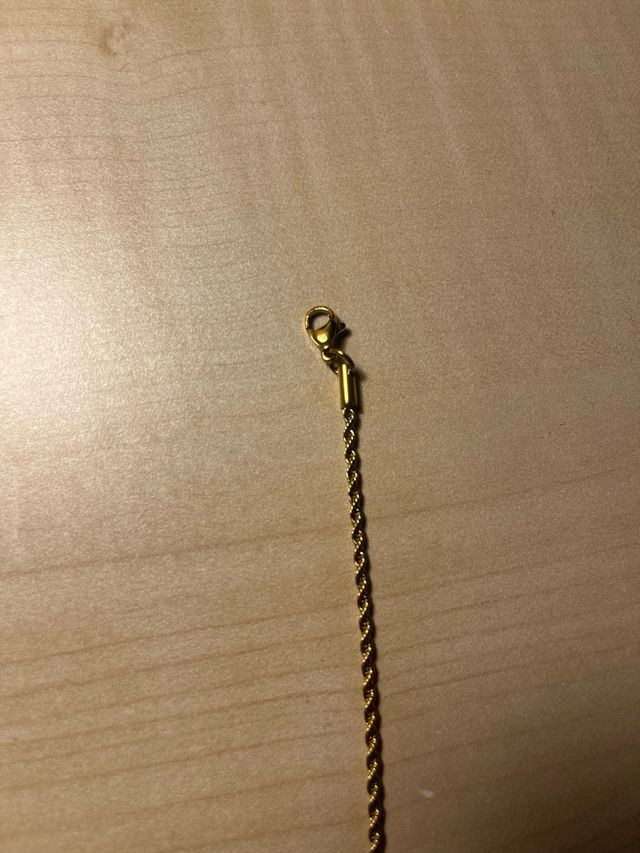 Cadena de acero inoxidable color oro