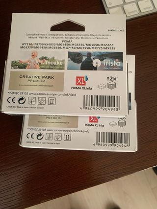 2 cartuchos canon 551 BK xl