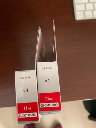 2 cartuchos canon 551 BK xl