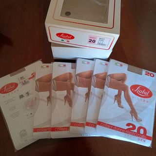 6 Collant Liabel 20 DEN taglia M naturale 