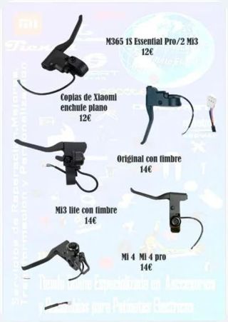Maneta freno Xiaomi patinete electrico