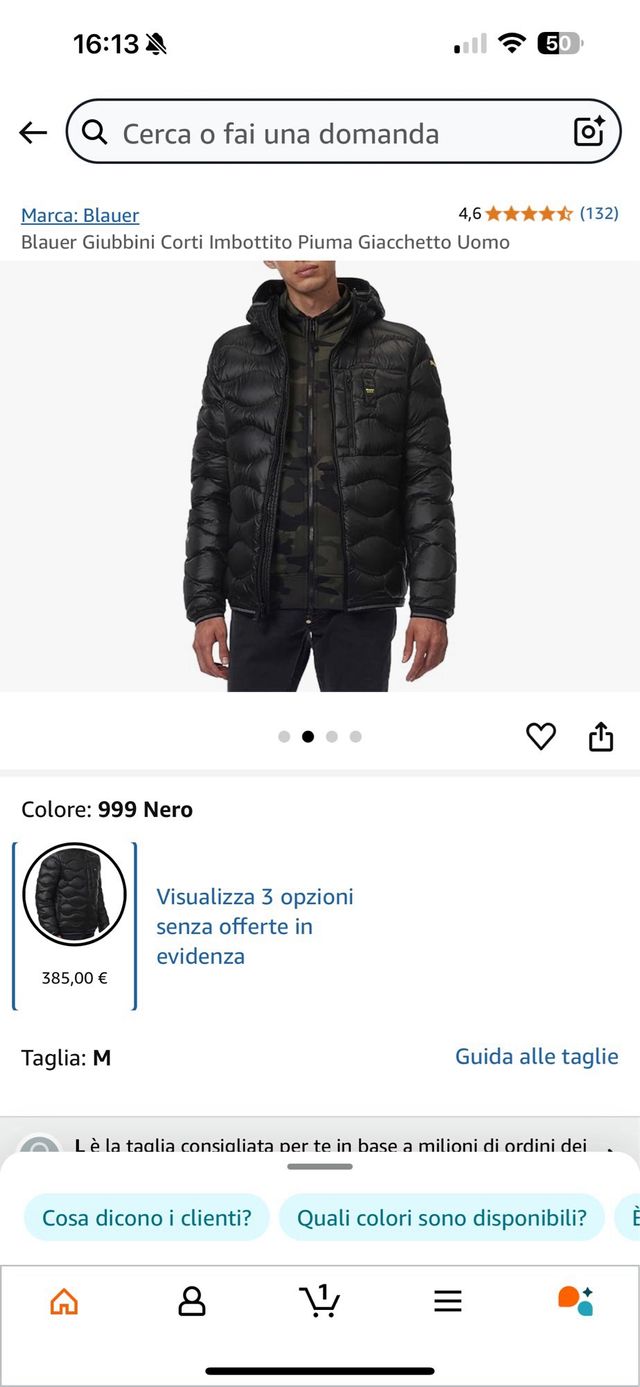 Blauer Giubbini Corti Imbottito