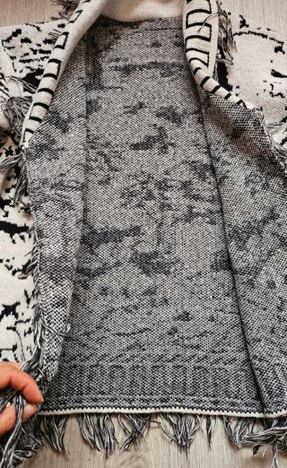 Chaqueta jacquard de alta calidad (sin cinturón)