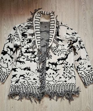 Chaqueta jacquard de alta calidad (sin cinturón)