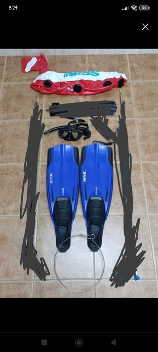 Conjunto pesca submarina