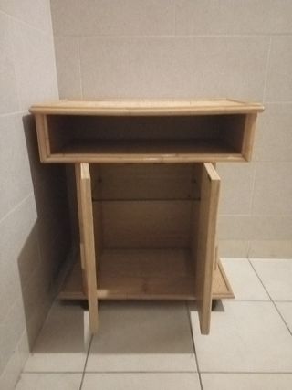 Mueble auxiliar mimbre