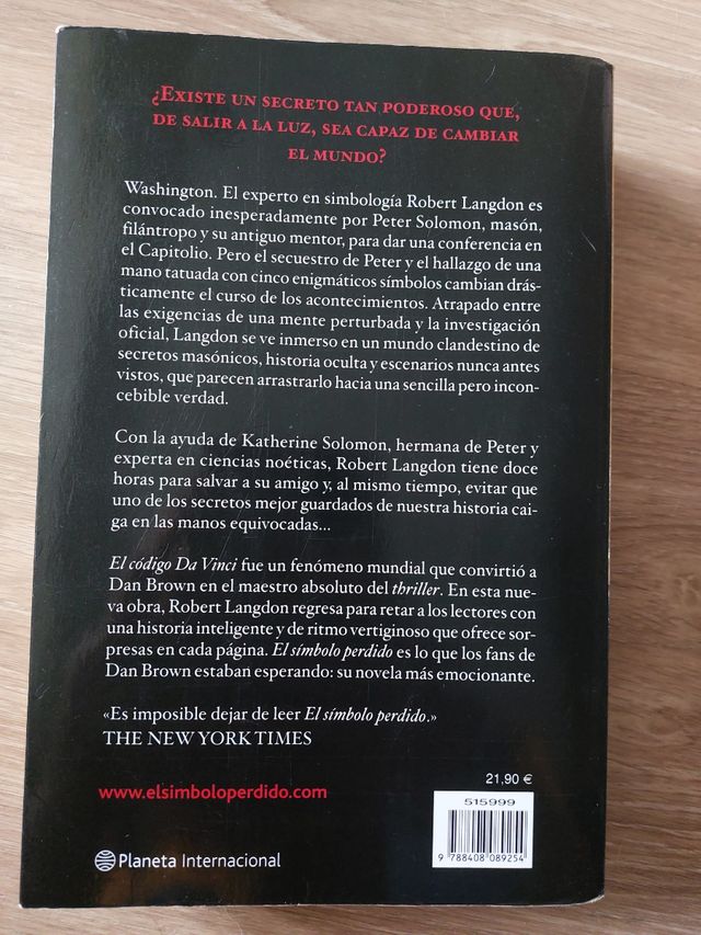 El simbolo perdido (Spanish Edition)