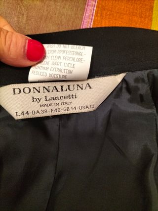 Gonna tubino vintage fresco lana Lancett