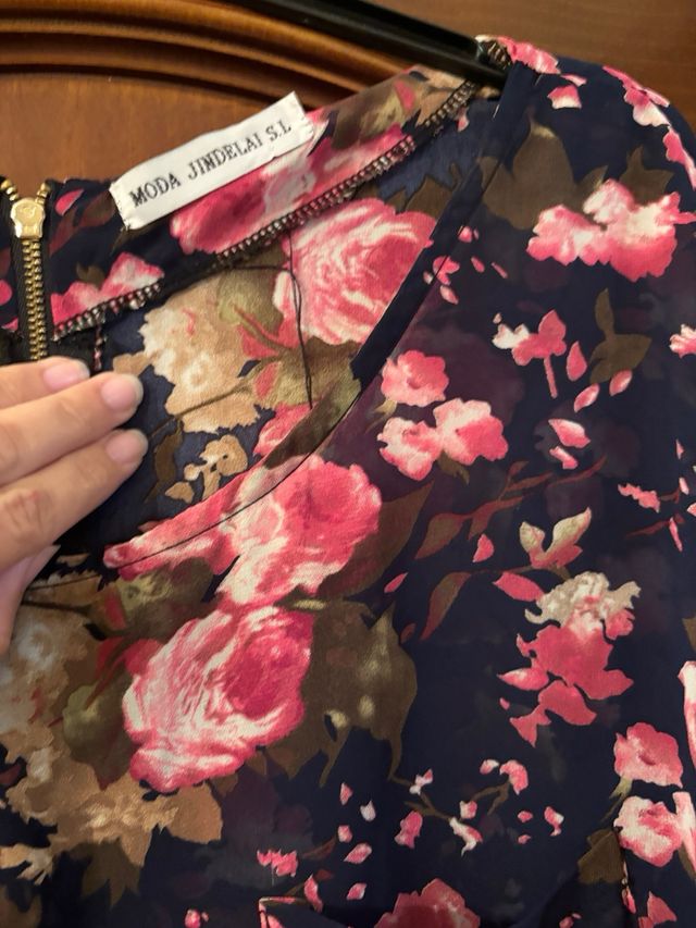 Lote dos camisas mujer flores manga larga talla m