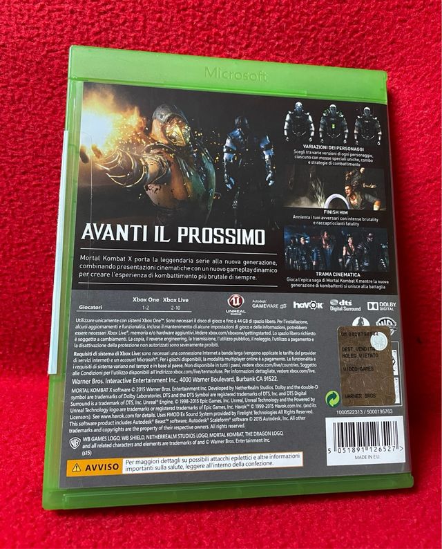 Mortal Kombat X XBox One 