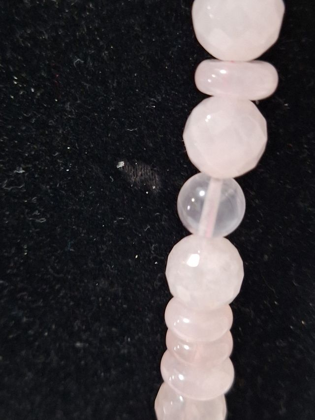 Collana quarzo rosa 80cm