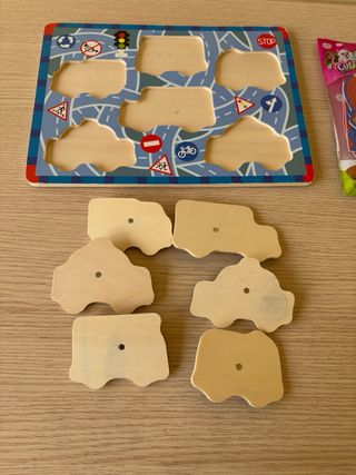 Set incastri di legno e areoplano da montare